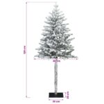 vidaXL Umelý Sklápací Vianočný Stromček 120 cm PVC a kov – Obrázok 7