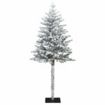 vidaXL Umelý Sklápací Vianočný Stromček 180 cm PVC a kov – Obrázok 2