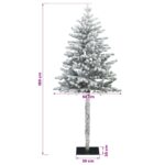 vidaXL Umelý Sklápací Vianočný Stromček 180 cm PVC a kov – Obrázok 6