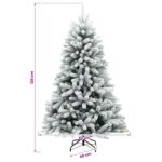 vidaXL Umelý Sklápací Vianočný Stromček 120 cm PVC a kov – Obrázok 7