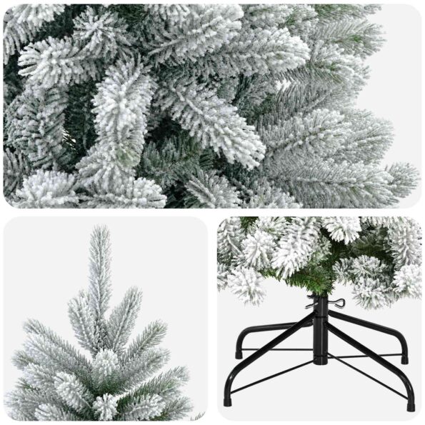 vidaXL Umelý Sklápací Vianočný Stromček 150 cm PVC a kov – Obrázok 4