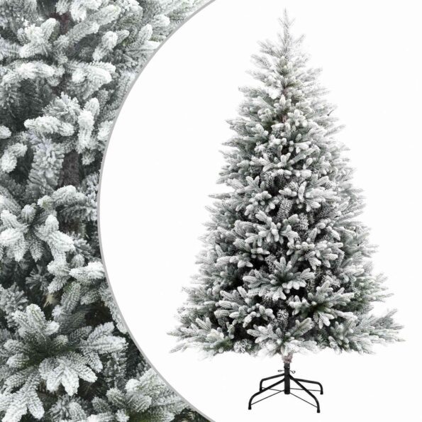 vidaXL Umelý Sklápací Vianočný Stromček 240 cm PVC a kov – Obrázok 2