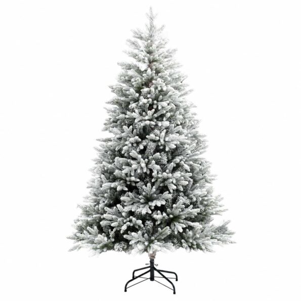 vidaXL Umelý Sklápací Vianočný Stromček 240 cm PVC a kov – Obrázok 3