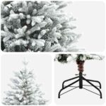 vidaXL Umelý Sklápací Vianočný Stromček 240 cm PVC a kov – Obrázok 4