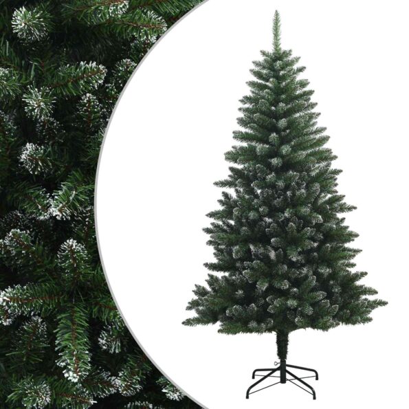 vidaXL Umelý Sklápací Vianočný Stromček 120 cm PVC a kov Matné – Obrázok 2