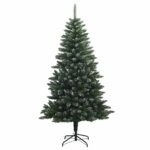 vidaXL Umelý Sklápací Vianočný Stromček 120 cm PVC a kov Matné – Obrázok 3