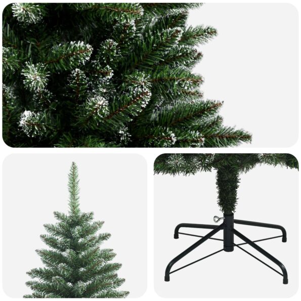 vidaXL Umelý Sklápací Vianočný Stromček 150 cm PVC a kov Matné – Obrázok 4