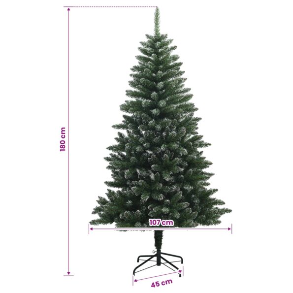 vidaXL Umelý Sklápací Vianočný Stromček 180 cm PVC a kov Matné – Obrázok 7