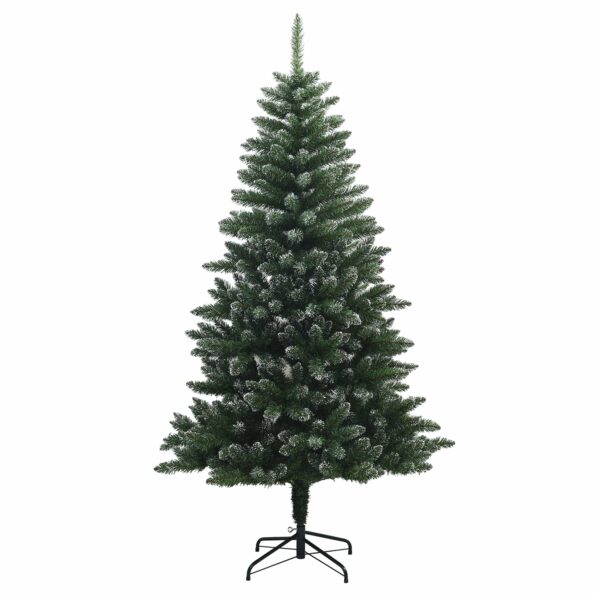 vidaXL Umelý Sklápací Vianočný Stromček 210 cm PVC a kov Matné – Obrázok 3