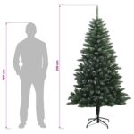 vidaXL Umelý Sklápací Vianočný Stromček 210 cm PVC a kov Matné – Obrázok 8