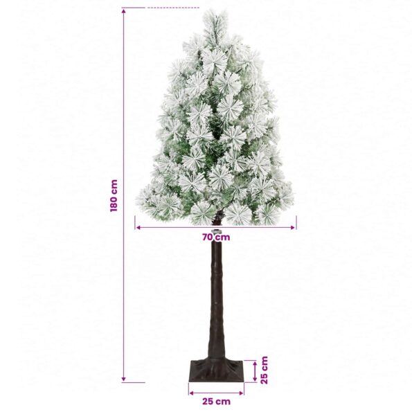 vidaXL Umelý Sklápací Vianočný Stromček 180 cm PVC a kov – Obrázok 7