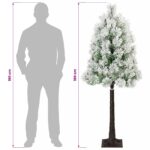 vidaXL Umelý Sklápací Vianočný Stromček 180 cm PVC a kov – Obrázok 8