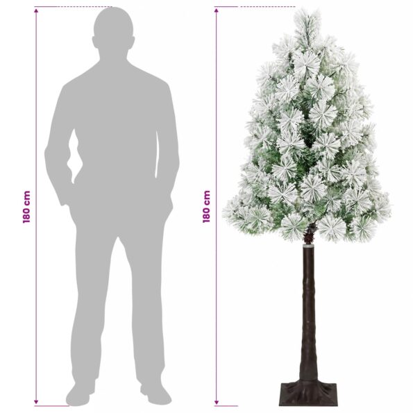 vidaXL Umelý Sklápací Vianočný Stromček 180 cm PVC a kov – Obrázok 8