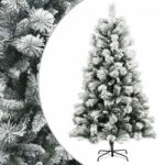 vidaXL Umelý Sklápací Vianočný Stromček 240 cm PVC a kov – Obrázok 2