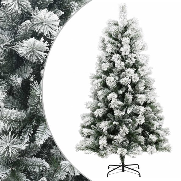 vidaXL Umelý Sklápací Vianočný Stromček 240 cm PVC a kov – Obrázok 2