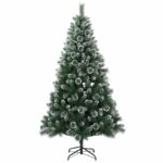 vidaXL Umelý vianočný stromček 120 cm PVC a kov Zelená – Obrázok 3