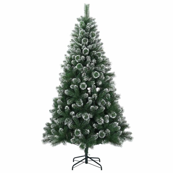 vidaXL Umelý vianočný stromček 120 cm PVC a kov Zelená – Obrázok 3