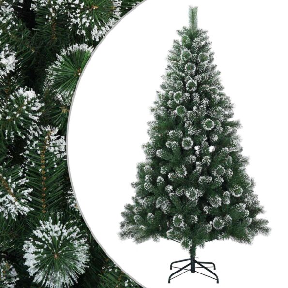 vidaXL Umelý vianočný stromček 240 cm PVC a kov Zelená – Obrázok 2