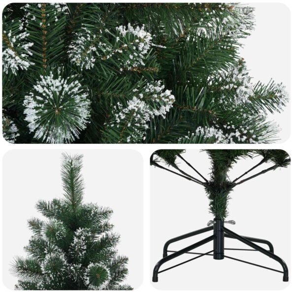 vidaXL Umelý vianočný stromček 240 cm PVC a kov Zelená – Obrázok 4
