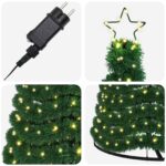 vidaXL Trblietavý LED vianočný stromček s podstavcom EKENAS 300 cm – Obrázok 4