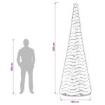 vidaXL Trblietavý LED vianočný stromček s podstavcom EKENAS 300 cm – Obrázok 6