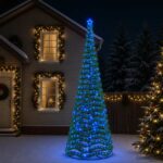 vidaXL Trblietavý LED vianočný stromček s podstavcom EKENAS 400 cm
