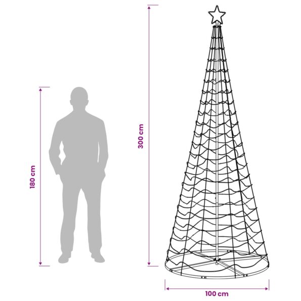 vidaXL Špirálový LED vianočný stromček s podstavcom EKENAS 250 cm – Obrázok 6