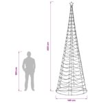 vidaXL Špirálový LED vianočný stromček s podstavcom EKENAS 400 cm – Obrázok 6