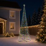 vidaXL Špirálový LED vianočný stromček s podstavcom EKENAS 400 cm