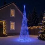 vidaXL Špirálový LED vianočný stromček s podstavcom EKENAS 500 cm
