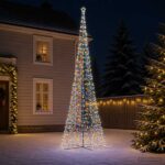 vidaXL Špirálový LED vianočný stromček s podstavcom EKENAS 500 cm