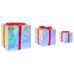 vidaXL Prizmatická iridescentná LED darčeková krabička 3 ks – Obrázok 3