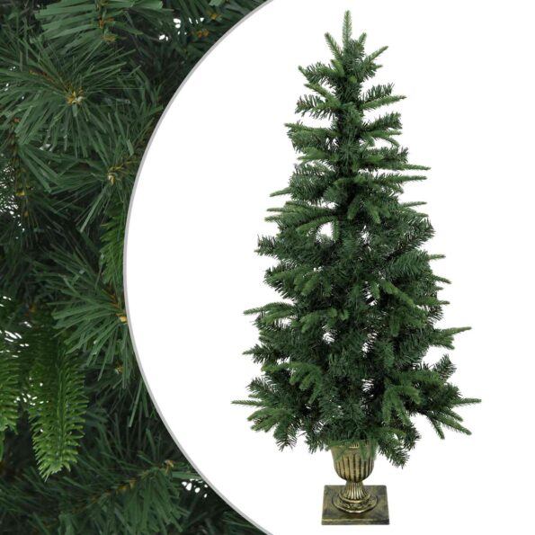 vidaXL Mini vianočný stromček 120 cm PVC a PE Zelená – Obrázok 2