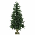 vidaXL Mini vianočný stromček 120 cm PVC a PE Zelená – Obrázok 3