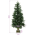 vidaXL Mini vianočný stromček 120 cm PVC a PE Zelená – Obrázok 5