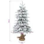 vidaXL Mini vianočný stromček 45 cm PVC a PE Zelená a biela – Obrázok 5
