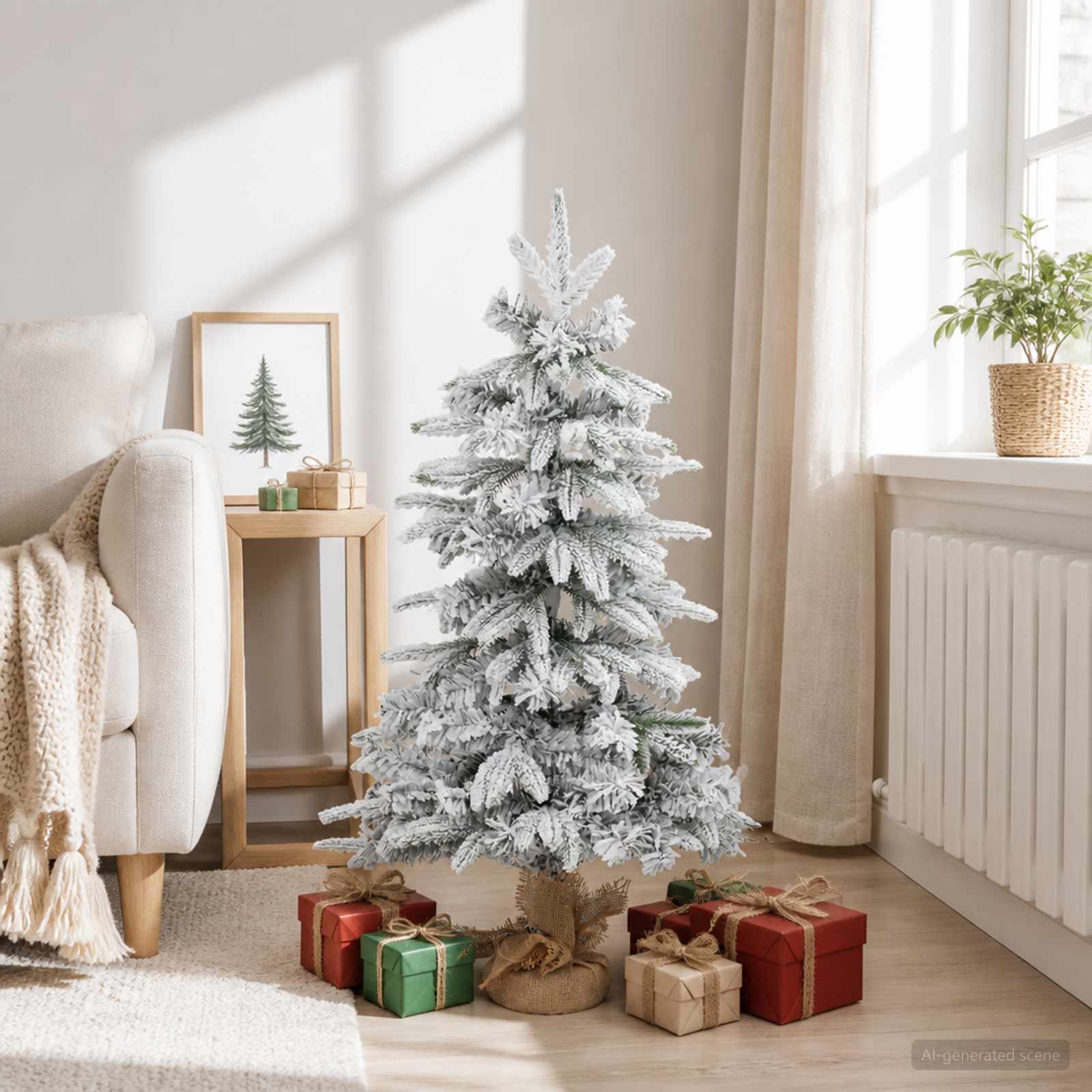 42056948_1.jpg vidaXL Mini vianočný stromček 90 cm PVC a PE Zelená a biela – Obrázok 1