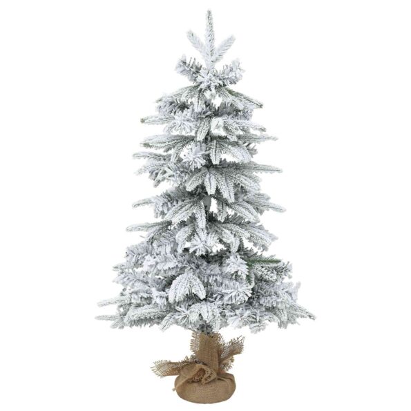 vidaXL Mini vianočný stromček 90 cm PVC a PE Zelená a biela – Obrázok 3