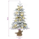 vidaXL Mini vianočný stromček 45 cm 25 LED Teplá biela PVC a PE – Obrázok 8