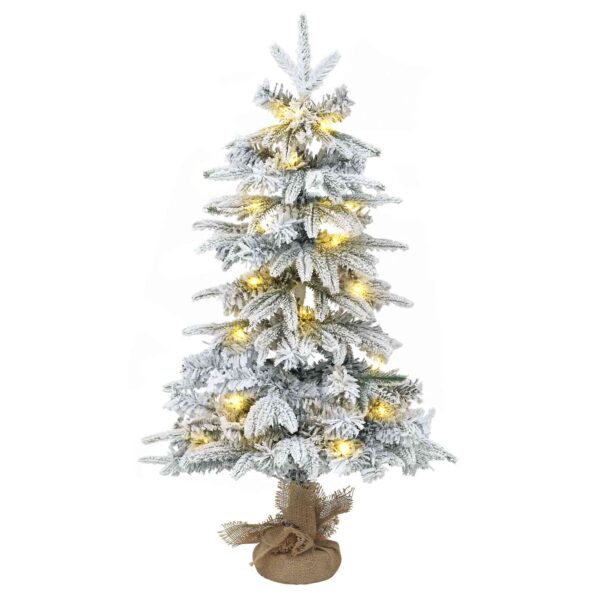 vidaXL Mini vianočný stromček 90 cm 50 LED Teplá biela PVC a PE – Obrázok 4