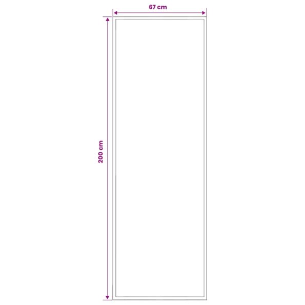 vidaXL Behúň na koberce FLORNES Tkaný Modrá 67 x 200 cm PP 7 mm – Obrázok 4