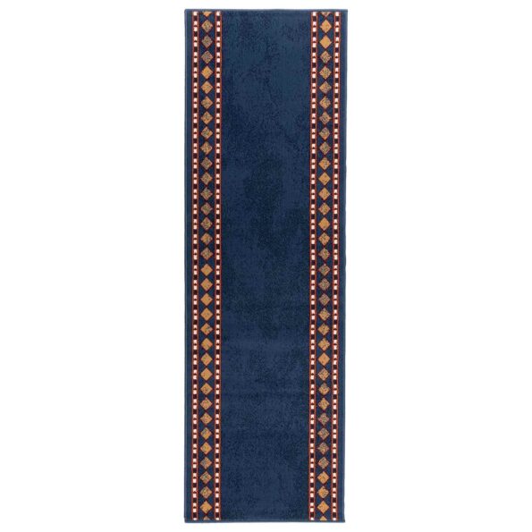 vidaXL Behúň na koberce FLORNES Tkaný Modrá 67 x 350 cm PP 7 mm – Obrázok 2