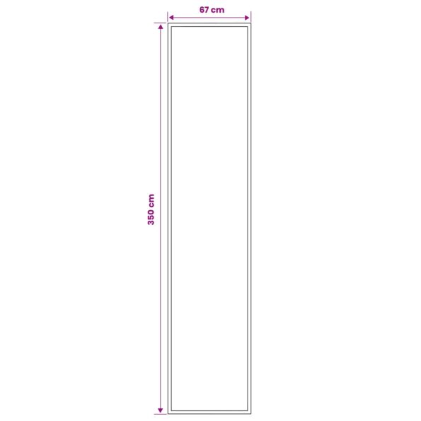 vidaXL Behúň na koberce FLORNES Tkaný Modrá 67 x 350 cm PP 7 mm – Obrázok 4