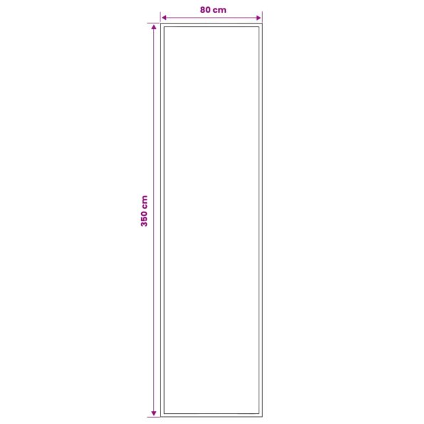 vidaXL Behúň na koberce FLORNES Tkaný Modrá 80 x 350 cm PP 7 mm – Obrázok 4