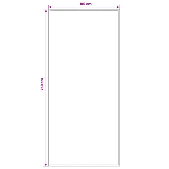 vidaXL Behúň na koberce FLORNES Tkaný Modrá 100 x 250 cm PP 7 mm – Obrázok 4