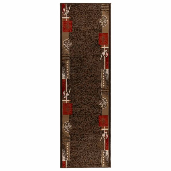 vidaXL Behúň na koberce FLORNES Tkaný Hnedá 100 x 250 cm PP 7 mm – Obrázok 2