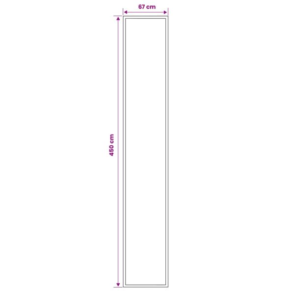 vidaXL Behúň na koberce FLORNES Tkaný Hnedá Zigzag 67 x 450 cm PP 7 mm – Obrázok 4