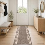 vidaXL Behúň na koberce FLORNES Tkaný Sivohnedá 100 x 300 cm PP 7 mm