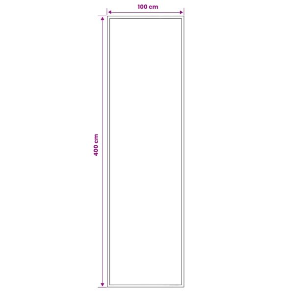vidaXL Behúň na koberce FLORNES Tkaný Sivohnedá 100 x 400 cm PP 7 mm – Obrázok 4