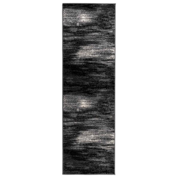 vidaXL Behúň na koberce FLORNES Tkaný Čierna 80 x 400 cm PP 7 mm – Obrázok 2